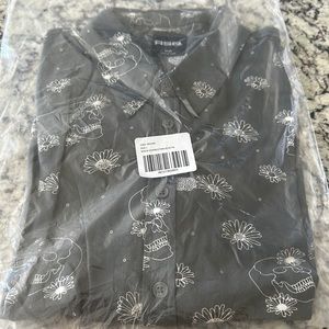 Grey Skull Boys Collard Shirt (short sleeve)